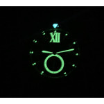 Calibre de Cartier RG/SS Case Black Dial Rubber Strap Asian 1904