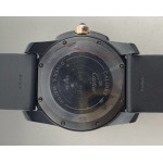 Calibre de Cartier RG/PVD Case Black Dial Rubber Strap Asian 1904