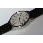 Ronde Solo de Cartier 42mm 1:1 Best Edition White Dial on Black Leather Strap MIYOTA 9015 ZF