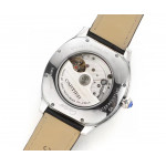 Drive De Cartier SS Case White Dial Leather Strap TWF A23J Mod