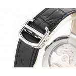 Drive De Cartier SS Case White Dial Leather Strap TWF A23J Mod