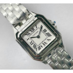 Panthère Secrete Ladies 27mm SS 1:1 Best Edition White Dial SS Bracelet Ronda Quartz 8848F