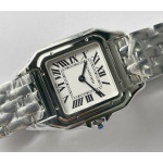 Panthère Secrete Ladies 27mm SS 1:1 Best Edition White Dial SS Bracelet Ronda Quartz 8848F