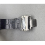 Santos 100 Chronograph SS Ultimate Edition On Black Leather Strap A7753