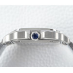 Santos de Cartier 35mm SS 1:1 Best Edition White Dial on SS SmartLinks Bracelet BVF MIYOTA 9015
