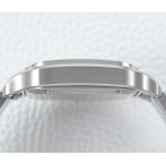 Santos de Cartier 35mm SS 1:1 Best Edition White Dial on SS SmartLinks Bracelet BVF MIYOTA 9015