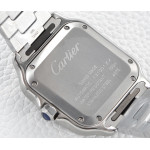 Santos de Cartier 35mm SS 1:1 Best Edition White Dial on SS SmartLinks Bracelet BVF MIYOTA 9015
