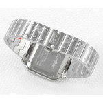Santos de Cartier 35mm SS 1:1 Best Edition White Dial on SS SmartLinks Bracelet BVF MIYOTA 9015