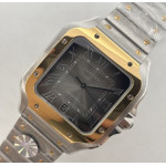 Santos de Cartier 40mm SS/YG 1:1 Best Edition Gray Dial on SS/YG SmartLinks Bracelet BVF MIYOTA 9015 