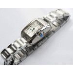 Tank Anglaise Ladies SS White Dial Roman Number Bracelet GSF Swiss Quartz