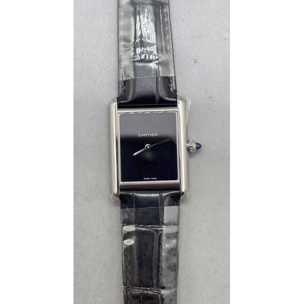 Tank Must SS Black Dial Leather Strap AF Swiss Quartz