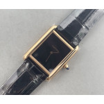 Tank Must RG Black Dial Leather Strap AF Swiss Quartz