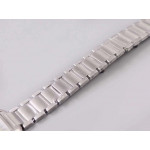 Tank Francaise Ladies 25mm Diamonds Bezel SS 1:1 Best Edition White Dial on SS Bracelet Ronda Quartz 8848F