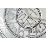 J12 Ladies 33mm Ceramic White Dial Graffiti Marker Bracelet EAST Swiss Qtz