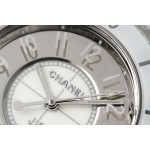 J12 Ladies 33mm Ceramic White/Grey Dial Bracelet EAST Swiss Qtz