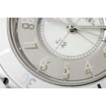 J12 Ladies 33mm Ceramic White/Grey Dial Bracelet EAST Swiss Qtz