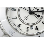 J12 Ladies 33mm Ceramic White Dial Bracelet EAST Swiss Qtz