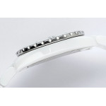 J12 38mm Ceramic White Dial Diamonds Marker Bracelet A2892