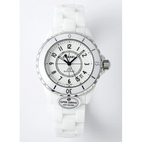 J12 38mm Ceramic White Dial Bracelet A2892