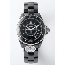 J12 38mm Ceramic Black Dial Bracelet A2892