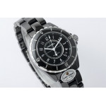 J12 38mm Ceramic Black Dial Bracelet A2892