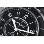 J12 38mm Ceramic Black Dial Bracelet A2892