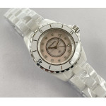 J13 33mm 1:1 Best Edition White Korea Ceramic Pink No Date Diamonds Dial on Bracelet XF Swiss Quartz