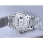 J13 33mm 1:1 Best Edition White Korea Ceramic Pink No Date Diamonds Dial on Bracelet XF Swiss Quartz