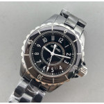 J13 33mm 1:1 Best Edition Black Ceramic Black Dial on Bracelet XF Swiss Quartz