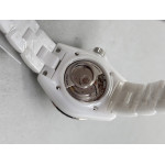 J12 33mm White Ceramic 1:1 Best Edition White Dial Number Markers on Bracelet HTF A12.2