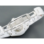 J12 33mm White Ceramic 1:1 Best Edition White Dial Number Markers on Bracelet HTF A12.2