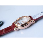 Happy Sport 36mm RG 1:1 Best Edition White Dial on Red Leather Strap A2892 ZF