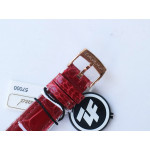 Happy Sport 36mm RG 1:1 Best Edition White Dial on Red Leather Strap A2892 ZF