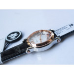 Happy Sport 36mm SS/RG 1:1 Best Edition White Dial Leather Strap A2892 ZF