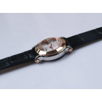 Happy Sport Mini RG/SS MOP Dial on Black Leather Strap Swiss ETA 955.112 ZF