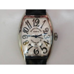 Casablanca 8880 Automatique SS 1:1 Best Edition White Textured Dial on Black Leather Strap A2824