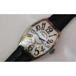 Casablanca 8880 Automatique SS 1:1 Best Edition White Textured Dial on Black Leather Strap A2824