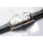 Casablanca 8880 Automatique SS 1:1 Best Edition White Textured Dial on Black Leather Strap A2824