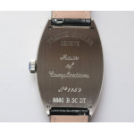 Casablanca 8880 Automatique SS 1:1 Best Edition White Textured Dial on Black Leather Strap A2824