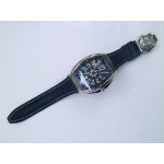 Vanguard V45 Yachting SS 1:1 Best Edition Blue Textured Dial Blue Gummy Strap A2824 ABF 