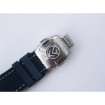 Vanguard V45 Yachting Full DIamonds SS 1:1 Best Edition Blue Textured Dial on Blue Gummy Strap A2824 ABF