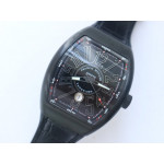 Vanguard V45 All Black DLC 1:1 Best Edition Black Dial on Black Rubber Strap MIYOTA 9015 ZF