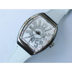 Vanguard V45 SS Best Edition White Textured Dial on White Rubber Strap MIYOTA 9015 ZF