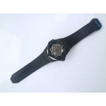 Big Bang Sang Bleu DLC Ti 1:1 Best Edition Blue Skeletonal Dial On Blue Gummy Strap Asian HB1213 V2 WWF