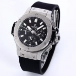 Big Bang Evolution 44mm SS Black Dial Rubber Strap A7750 Mod HBF