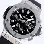 Big Bang Evolution 44mm SS Black Dial Rubber Strap A7750 Mod HBF