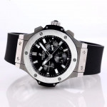 Big Bang Evolution 44mm SS Black Dial Rubber Strap A7750 Mod HBF