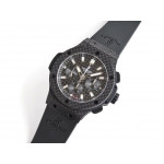 Big Bang Evolution 44mm Carbon Black Dial Rubber Strap A7750 Mod HBF