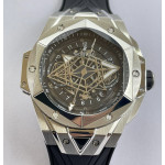 Big Bang Sang Bleu II Chrono HRF SS Black Dial 7750