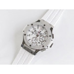 Big Bang Evolution 44mm SS White Dial Rubber Strap A7750 Mod HBF